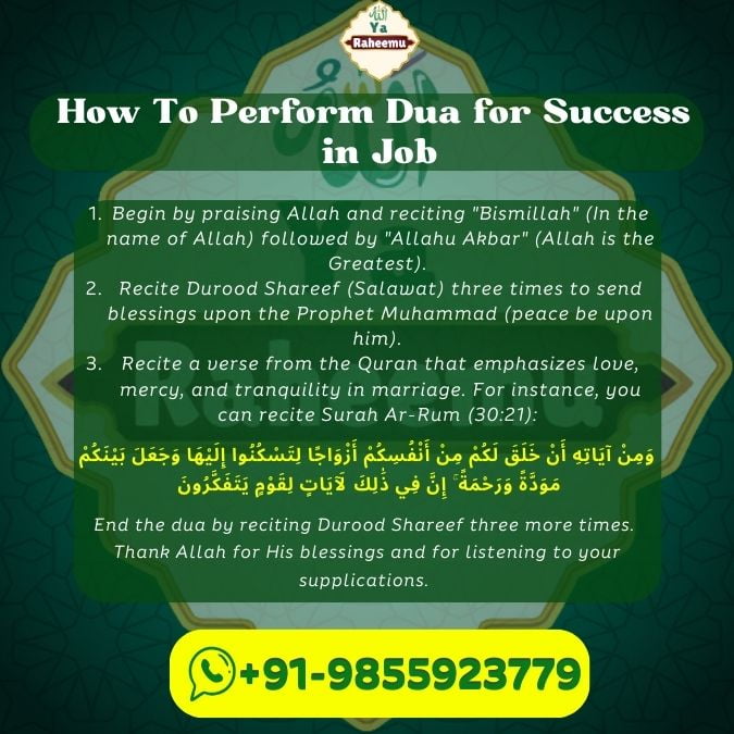 How To Perform Dua for Success in Job