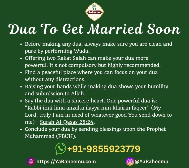 Dua To Get Married Soon