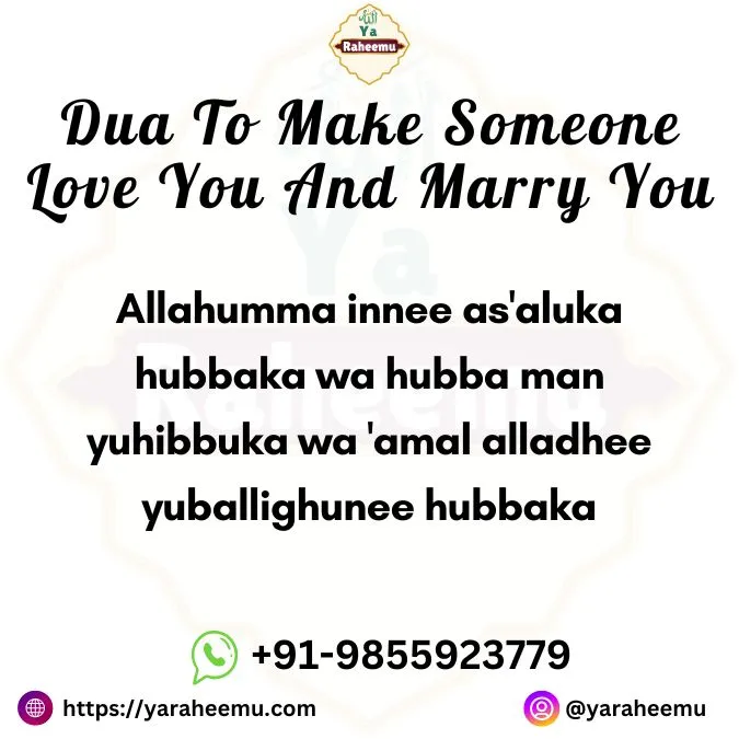 Dua To Make Someone Love You And Marry You