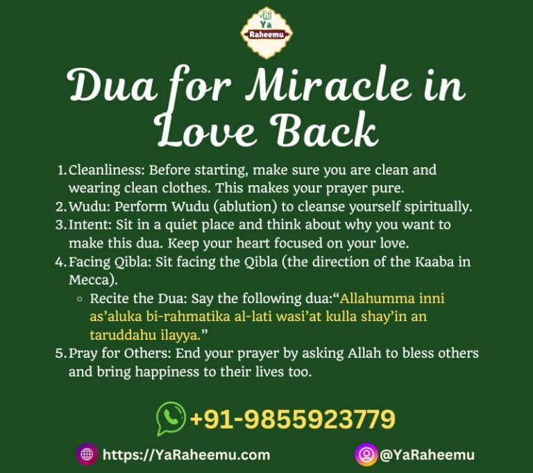 Powerful Dua For Miracle in Love Back (Get Your Love Back) -2024