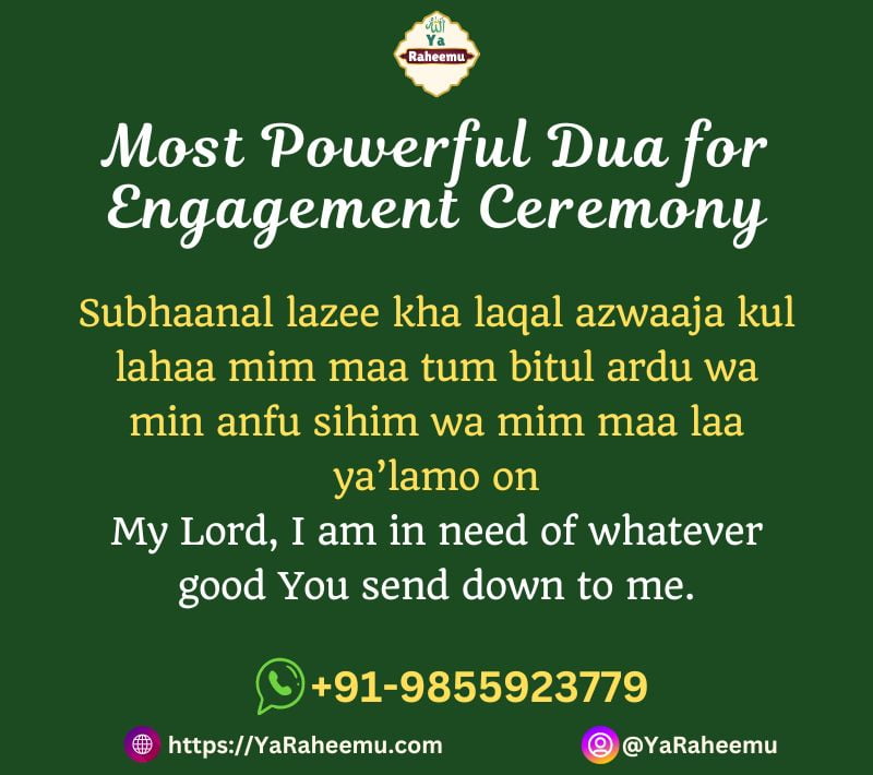 Most Powerful Dua for Engagement Ceremony