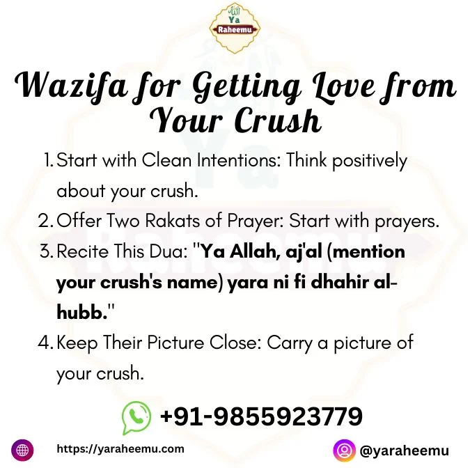 Wazifa for Love Back - Attract Your Soulmate 3 In this image we share Wazifa for Getting Love from Your Crush