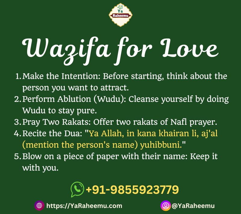 Wazifa For Love and Attraction
